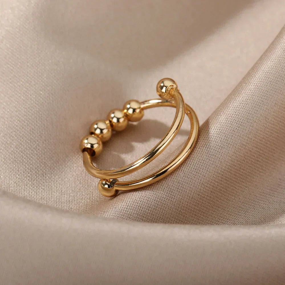 Maelis – Anti-Stress Ring with Spinning Beads