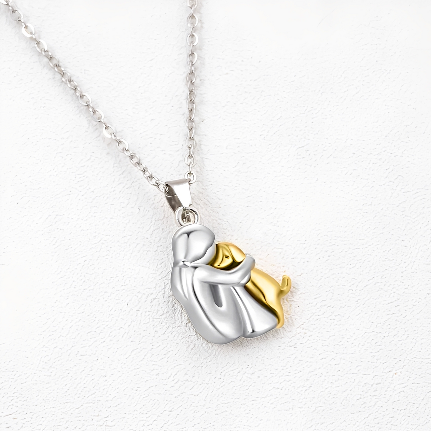 Neko – Necklace Pendant Hug Dog and Owner