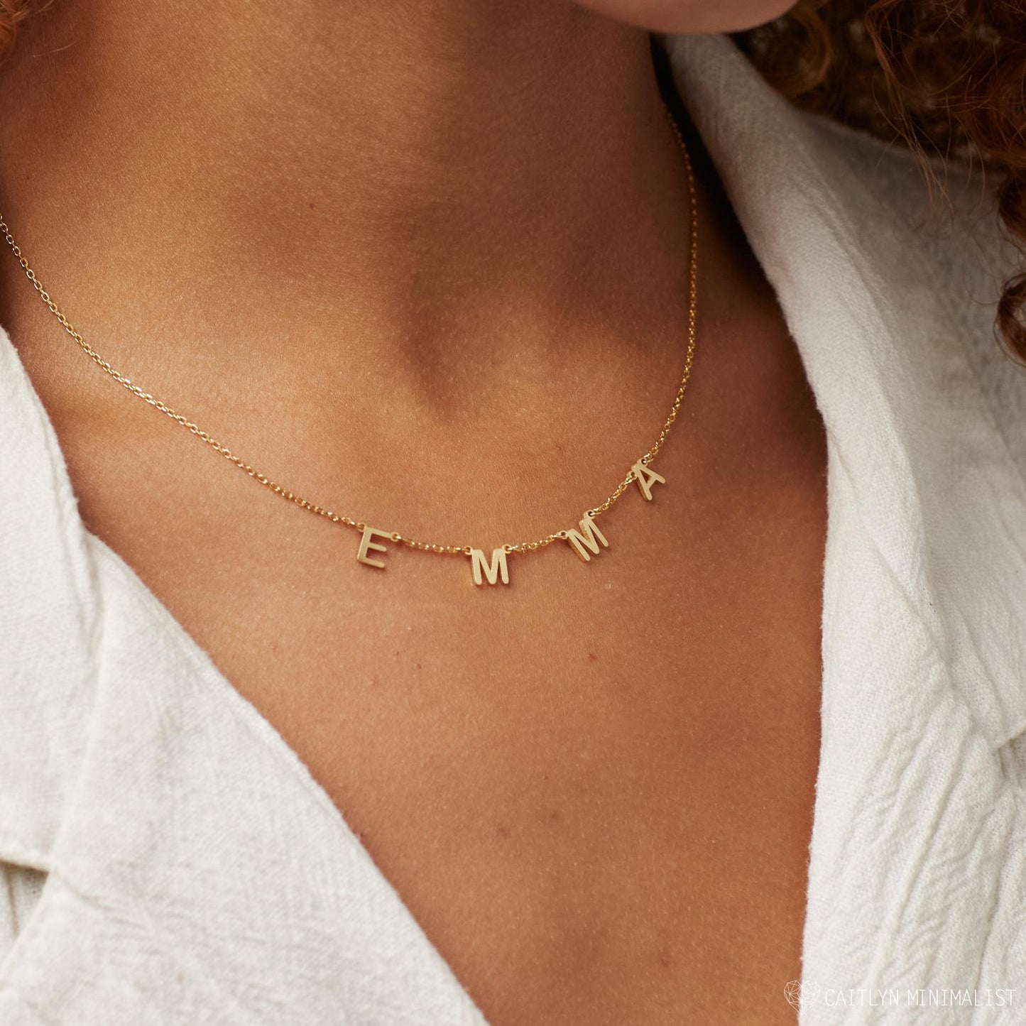 Name Necklace with Letters - Personalized Necklace