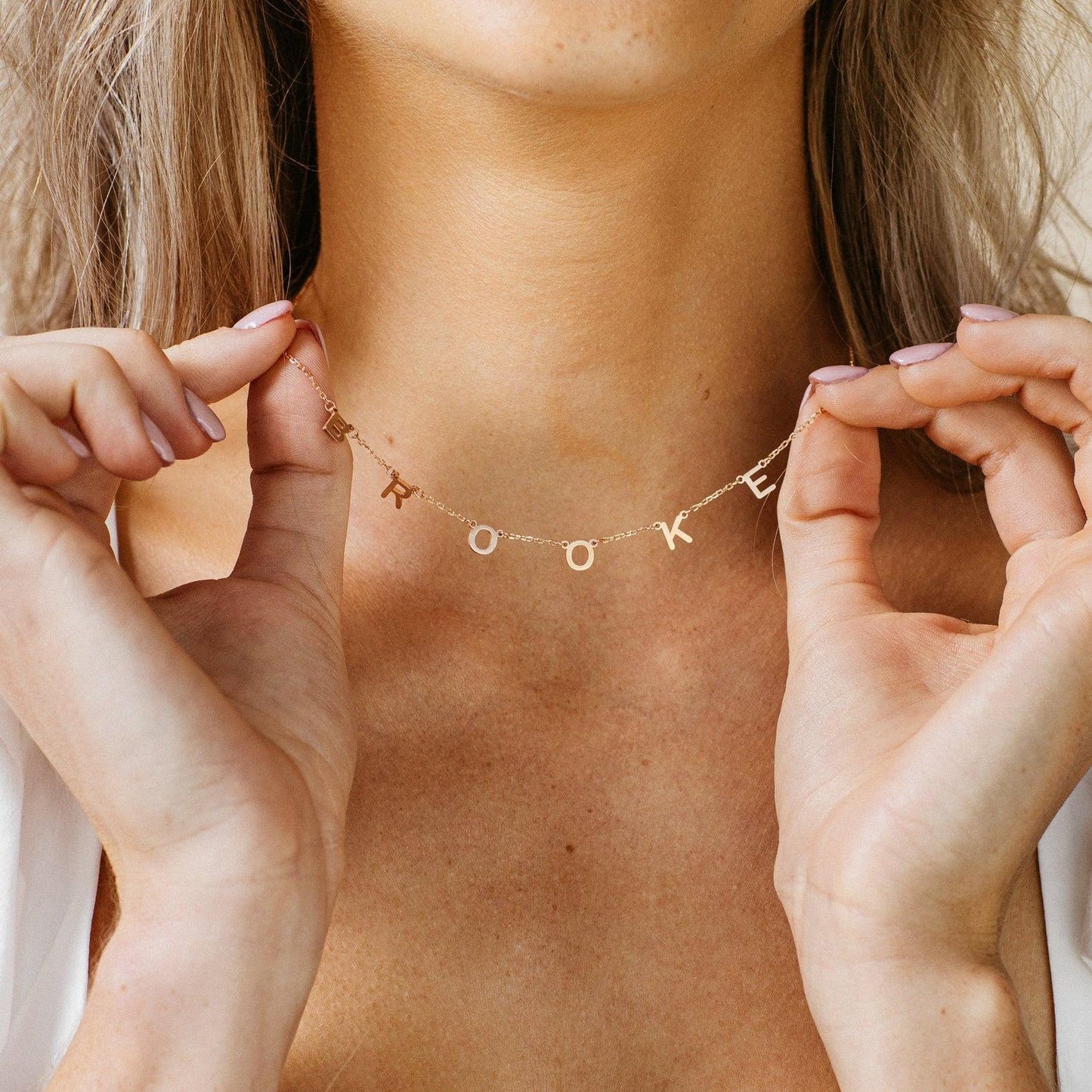 Name Necklace with Letters - Personalized Necklace