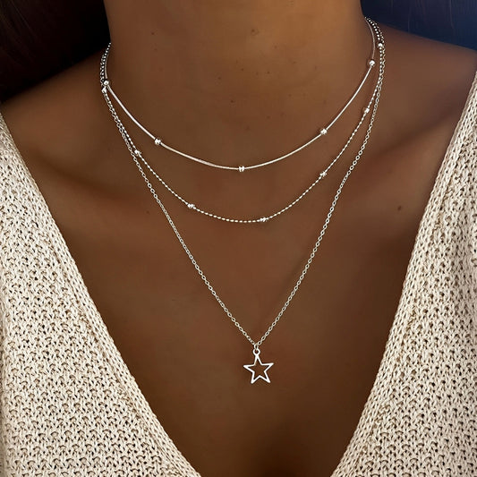 Elly – Vintage Silver Necklace with Star