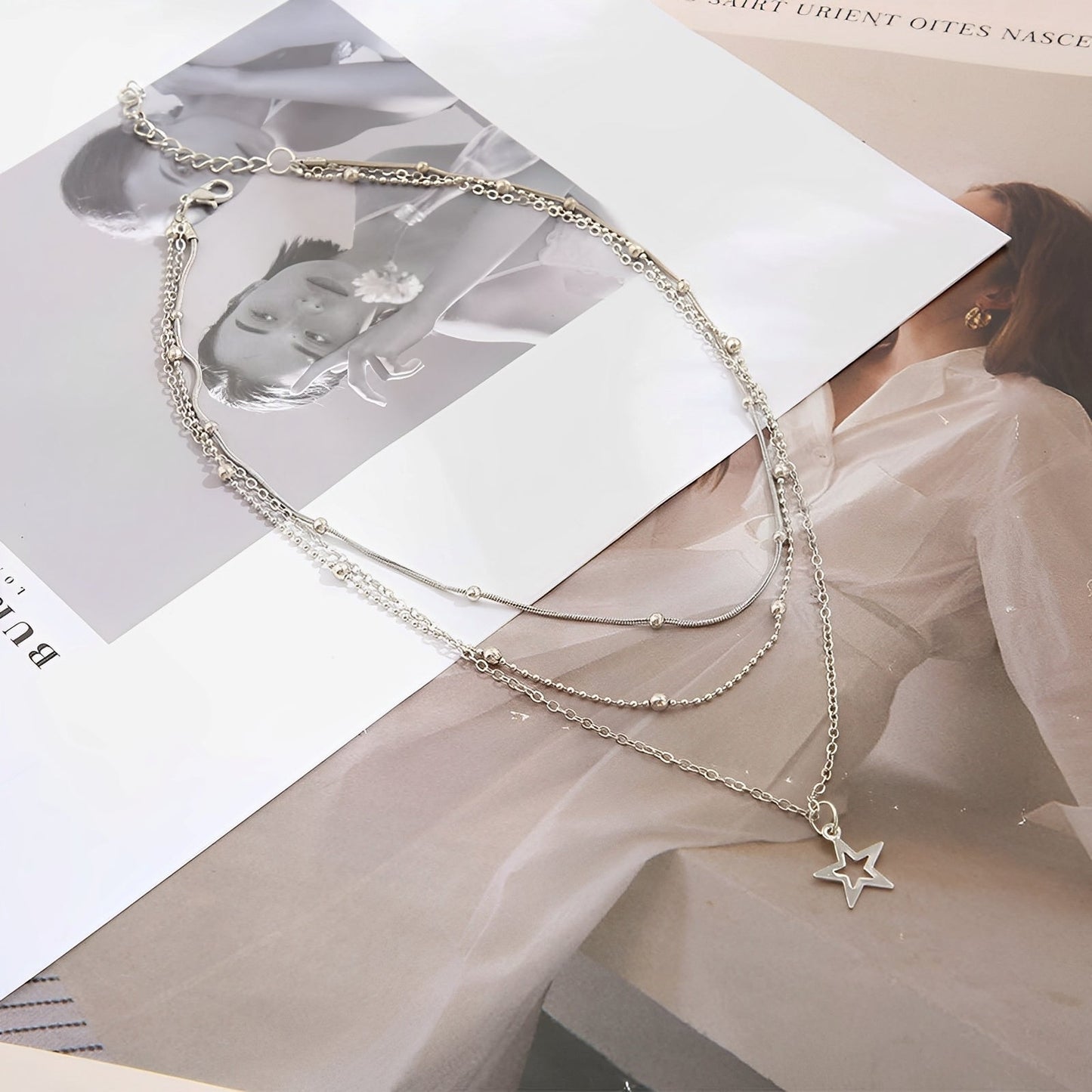 Elly – Vintage Silver Necklace with Star