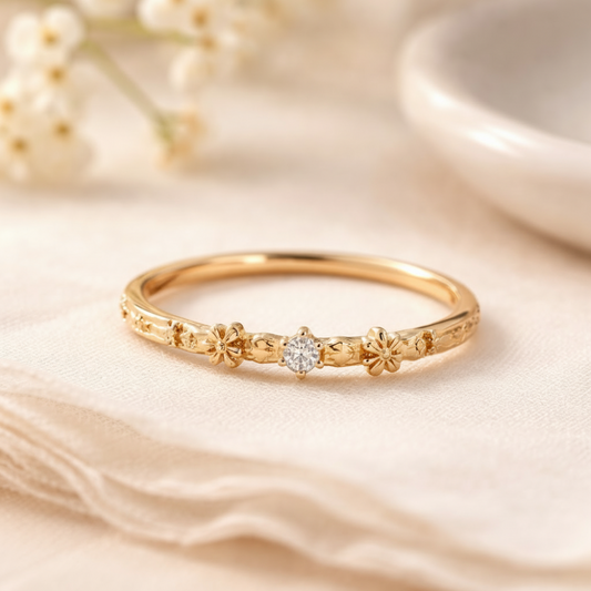 Gold Plated Stainless Steel Ring