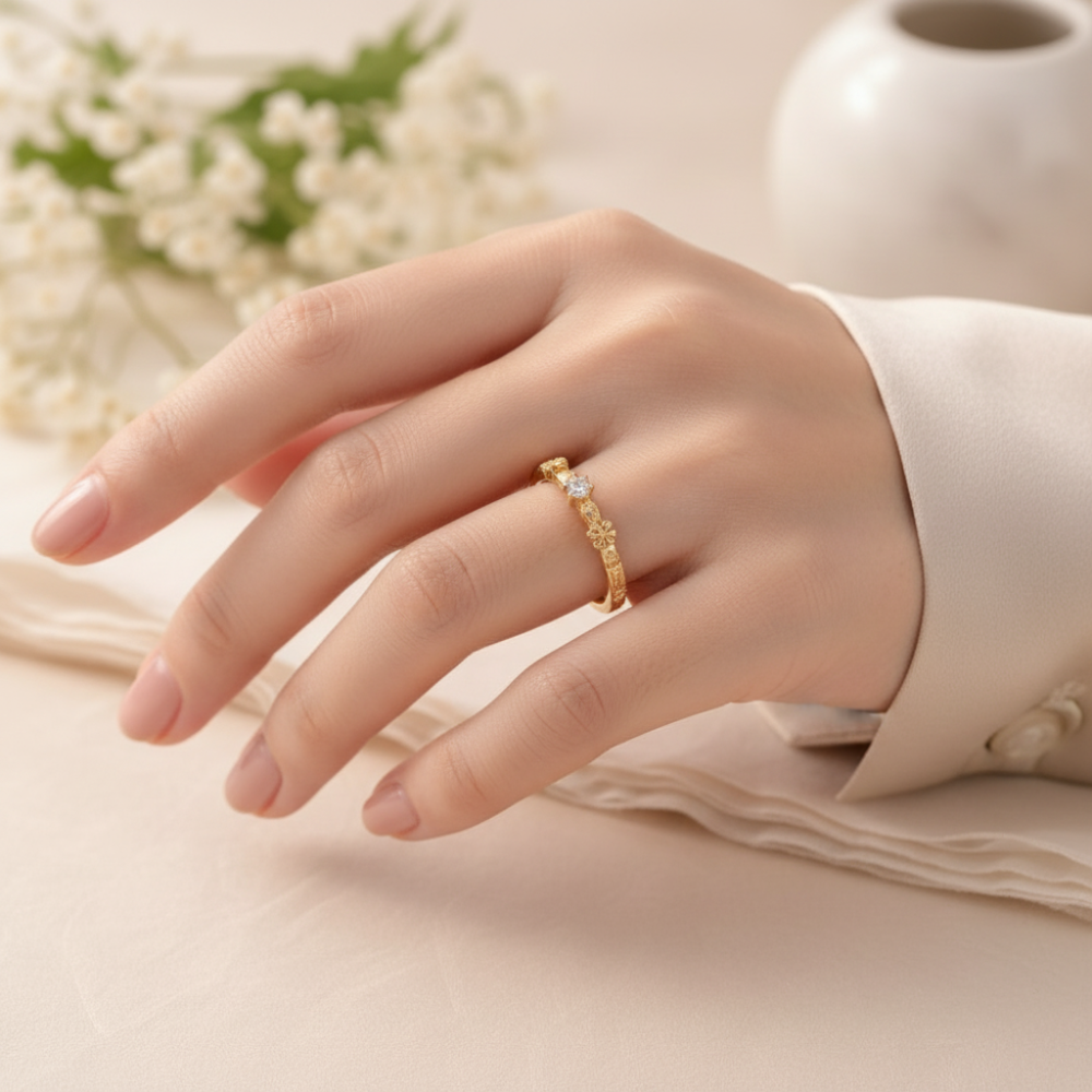 Gold Plated Stainless Steel Ring